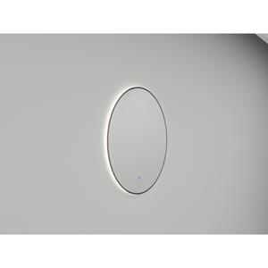 Wiesbaden Ronde Spiegel BWS Sifo met LED, Dimbaar 80 cm Mat Zwart