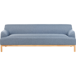 Beliani  SOSJO - Driezitsbank - Blauw - Polyester