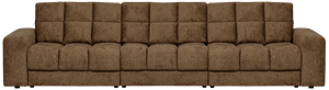 Woood Second Date 3-zits Bank - Structure Velvet - Brass