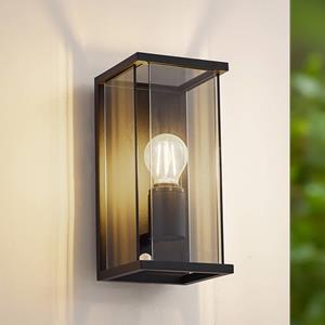 LUCANDE buitenwandlamp Annalea, rookgrijs, IP54, sensor