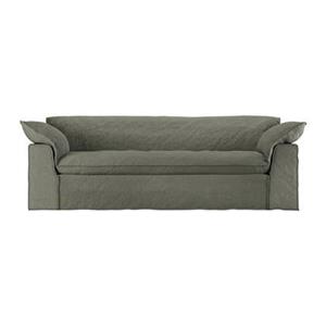 HKLIVING Nomad 3-zitsbank - Linnen - Army Green