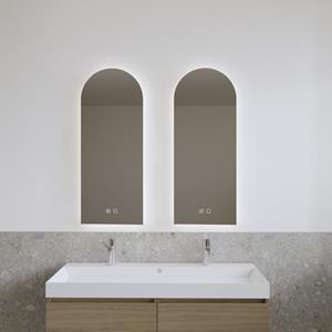 Gliss Design Spiegel  Gaya 40x100 cm Rechthoek Verlichting en Spiegelverwarming