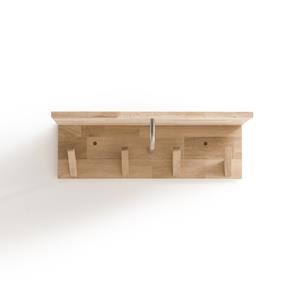 LA REDOUTE INTERIEURS Kapstok/etagère met 4 haakjes Slofia, bleek eik
