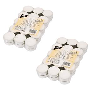 Conpax Candles 60x stuks Waxinelichtjes/theelichten 4 branduren -