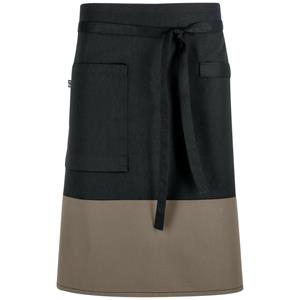 JOBELINE Schort Bicolor 60x80 cm; 60x80 cm (LxB); zwart/taupe