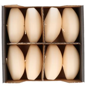 Enlightening Candles Drijfkaarsen - 8x stuks - creme wit - ca 8 branduren - geurloos - Dia 8 cm - gr -