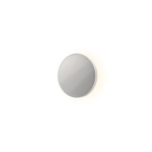 INK Spiegel  SP17 Rond Colour Changing LED Rondom 40 x 4 x 40 cm Dimbaar In Aluminium Kader Geborsteld Mat Wit