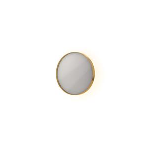 INK Spiegel  SP17 Rond Colour Changing LED Rondom 40 x 4 x 40 cm Dimbaar In Aluminium Kader Mat Goud