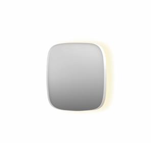 INK Spiegel  SP30 40x4x40 cm incl. Indirect LED-Verlichting Rondom en Spiegelverwarming Mat Wit