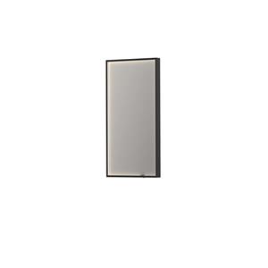 INK Spiegel  SP19 Rechthoek In Stalen Kader Met Indirecte Colour Changing LED Verlichting 40 x 4 x 80 cm Mat Zwart