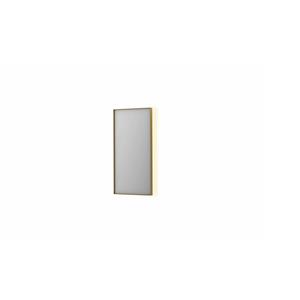 INK Spiegel  SP32 40x4x80 cm Incl. Indirect LED-Verlichting Rondom en Spiegelverwarming Geborsteld Mat Goud