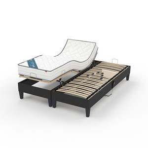 LA REDOUTE INTERIEURS Elektrisch ensemble. met latten met deco stof, latex matras