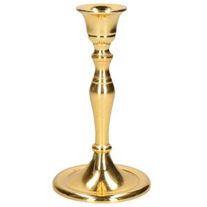 Cepewa Luxe kaarsenhouder/kandelaar klassiek goud metaal 10 x 10 x 17 cm -