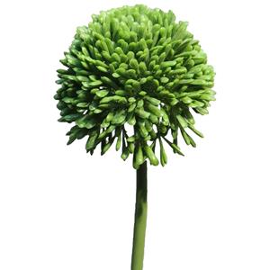Bellatio Design Allium/Sierui Globemaster kunstbloem - losse steel - groen - cm - Natuurlijke uitstraling -
