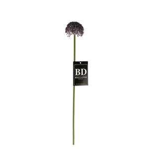 Bellatio Design Allium/Sierui Globemaster kunstbloem - losse steel - paars - cm - Natuurlijke uitstraling -