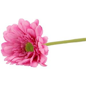 DK Design Kunstbloem Gerbera - 72 cm - fuchsia - Real Touch - kunst zijdebloemen -