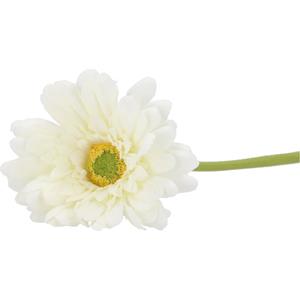 DK Design Kunstbloem Gerbera - 72 cm - wit - Real Touch - kunst zijdebloemen -