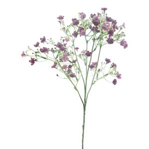 Bellatio Design Kunstbloem Gipskruid Viette - 45 cm - paars - losse tak - kunst zijdebloem - Gypsophila -