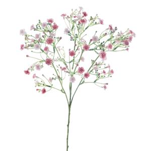 Bellatio Design Kunstbloem Gipskruid Viette - 45 cm - roze - losse tak - kunst zijdebloem - Gypsophila -