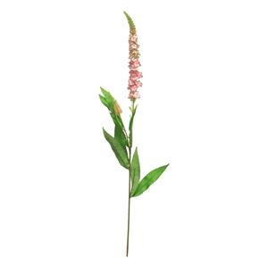 Bellatio Design Kunstbloem Ridderspoor/delphinium - 76 cm - lichtroze - kunst zijdebloemen -