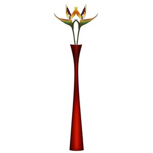 Merkloos Kunstbloem Strelitzia - 2x - 62 cm - losse tak - kunst zijdebloem - Paradijsvogelplant - decoratie -