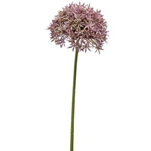 Emerald Allium/Sierui kunstbloem - losse steel - lila - 62 cm - Natuurlijke uitstraling -