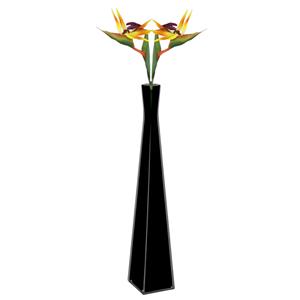 Merkloos Kunstbloem Strelitzia - 2x - 81 cm - losse tak - kunst zijdebloem - Paradijsvogelplant - decoratie -