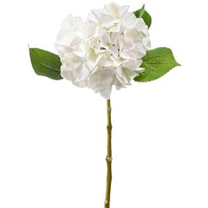 Emerald Kunstbloem Hortensia tak - Challenge - 47 cm - wit - kunst zijdebloem - Hydrangea -