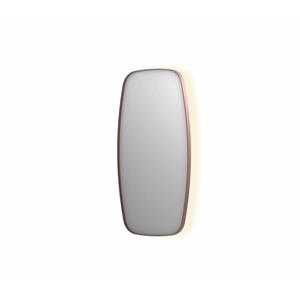 INK Spiegel  SP30 40x4x80 cm incl. Indirect LED-Verlichting Rondom en Spiegelverwarming Geborsteld Koper