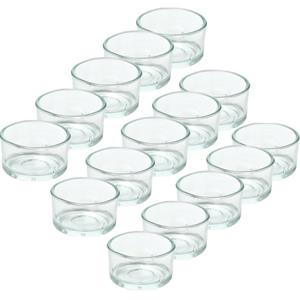 Trend Candles 15x Theelichthouders/waxinelichthouders van glas 4,2 x 3 cm -