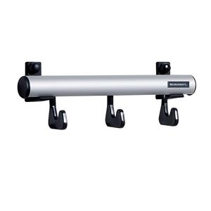 Eurokraft pro Wandkapstoklijst, h x d = 80 x 80 mm, 3 haken, breedte 300 mm, VE = 2 stuks