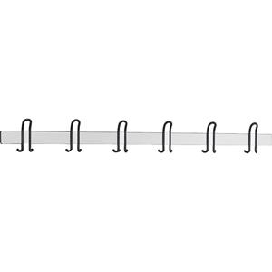 Wandkapstok BASIC PLUS, h x b x d = 160 x 1496 x 68 mm, wit