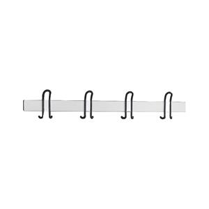 Wandkapstok BASIC PLUS, h x b x d = 160 x 996 x 68 mm, wit