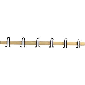 Wandkapstok BASIC, h x b x d = 160 x 1496 x 68 mm, beukenhout