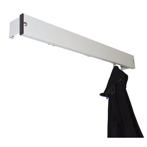 Kapstoklijst, aluminium / roestvast staal, lengte 2000 mm, afstandhouder lichtgrijs