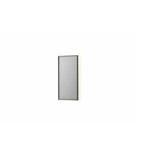 INK Spiegel  SP32 40x4x80 cm Incl. Indirect LED-Verlichting Rondom en Spiegelverwarming Mat Zwart