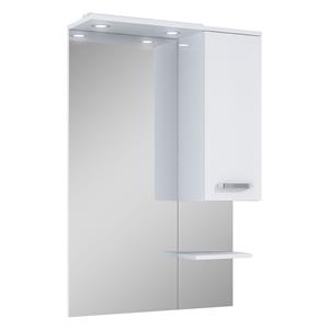 ROYO Aquavive Spiegel Met Led-lichtpaneel En Witte Kast Met Chromen Handgreep 80cm
