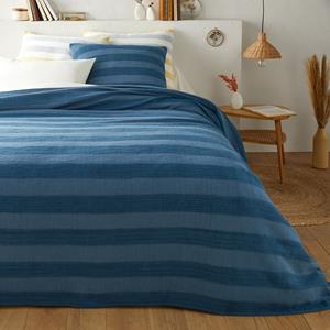 LA REDOUTE INTERIEURS Beddensprei in katoen ton sur ton gestreept, Aloes