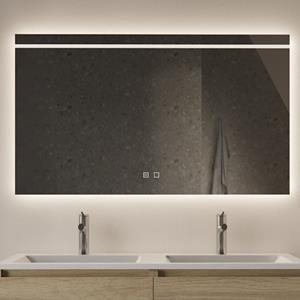 Gliss Design Spiegel  Decora Horizontaal Standaard LED Verlichting 180cm En Spiegelverwarming