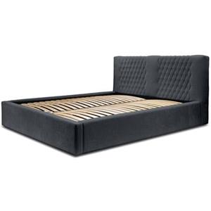 Trea Mobler Trae Mobler Montana 140 x 200 cm Gestoffeerd Bed Donkerblauw