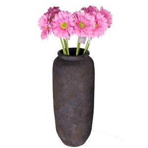DK Design Kunstbloemen boeket Gerbera - 10x - 72 cm - roze - Real Touch - kunst zijdebloemen -