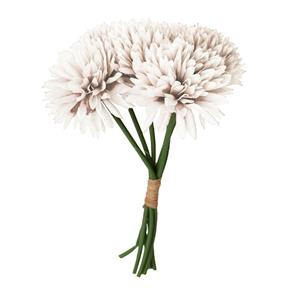 Chaks Kunstbloemen boeket dahlia - wit - 26 cm - bloemstuk - onderhoudsvrij -