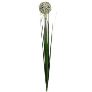 Mica Decorations Kunstplant bloem - Allium/Sierui - kunstbloem/tak - 80 cm - wit -