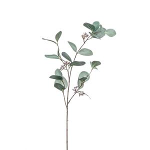 Emerald Kunstbloem Eucalyptus tak - 73 cm - groen - losse steel - Kunst zijdebloemen -