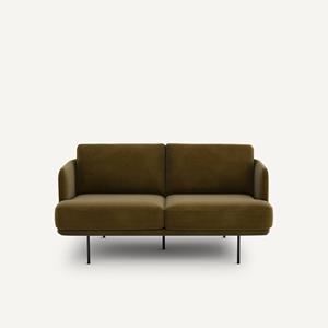 AM.PM Bank in fluweel, 2-zit, Antoine design E. Gallina