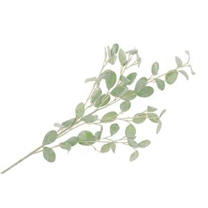 DK Design Kunstbloem Eucalyptus tak Real Touch - 90 cm - lichtgroen - losse steel - Kunst zijdebloemen -