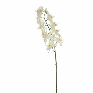 Mica Decorations Kunstbloem Orchidee tak - wit - 71 cm - losse steel - Kunst zijdebloemen -