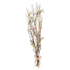 Anna's Collection Kunst paastakken met bloemen - 78 cm - lente/paasdecoratie - siertakken/paas tak -