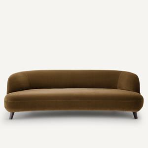 AM.PM Bank in fluweel, 5-zit, Rosebury design E. Gallina