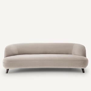 AM.PM Bank in fluweel, 5-zit, Rosebury design E. Gallina
